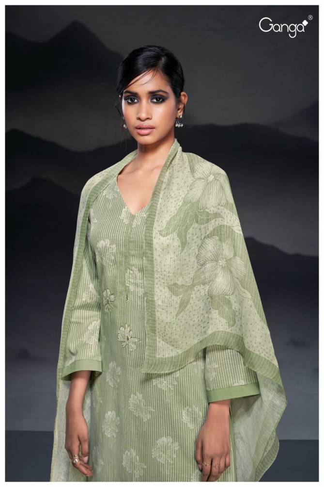 Kilah 2402 By Ganga Printed Premium Cotton Dress Material Wholesale Price In Surat